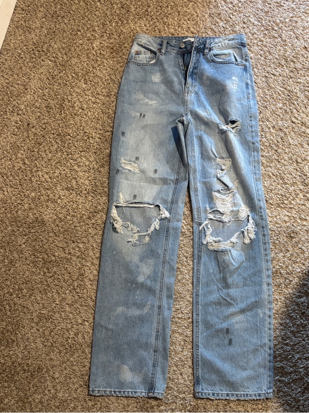 PacSun Light Blue Distressed 90s boyfriend jeans